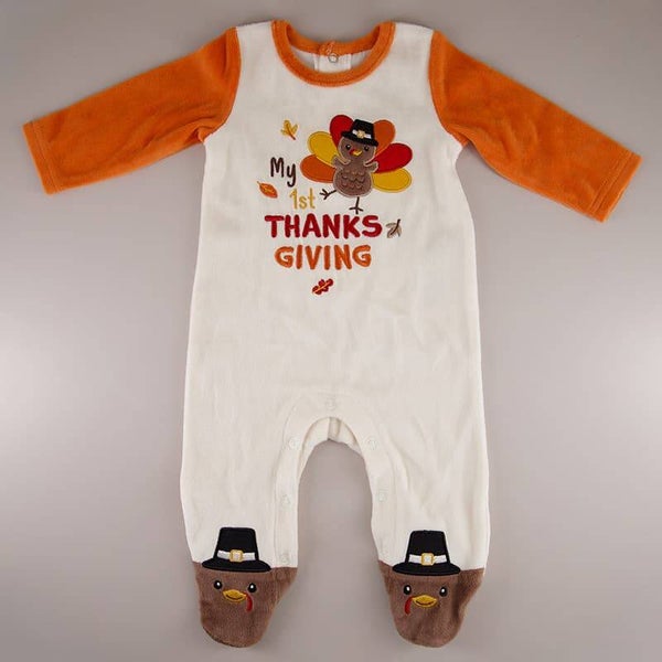 Infant, My First Thanksgiving Footsie