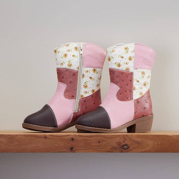 Toddler Patch Work Cowboy Boots