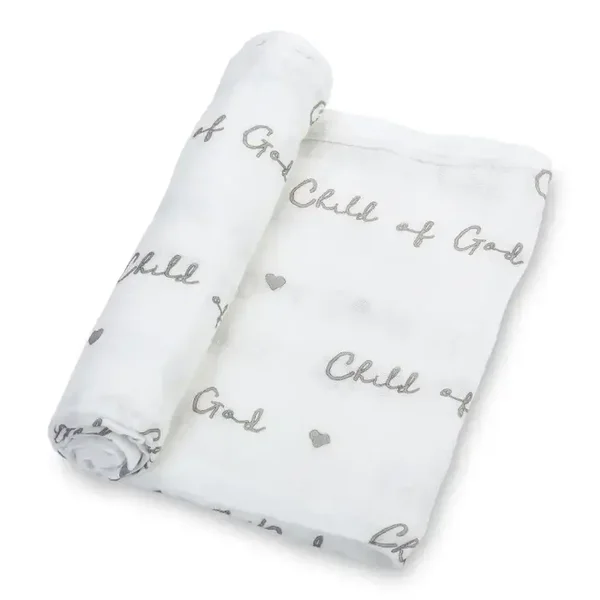 Baby Muslin Swaddle Blanket 47x47 Child of God