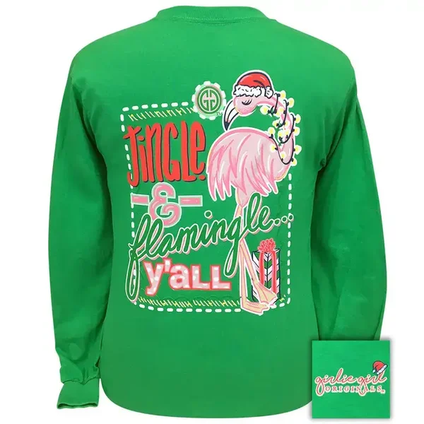 Jingle -AND Flamingle TShirt Long Sleeve