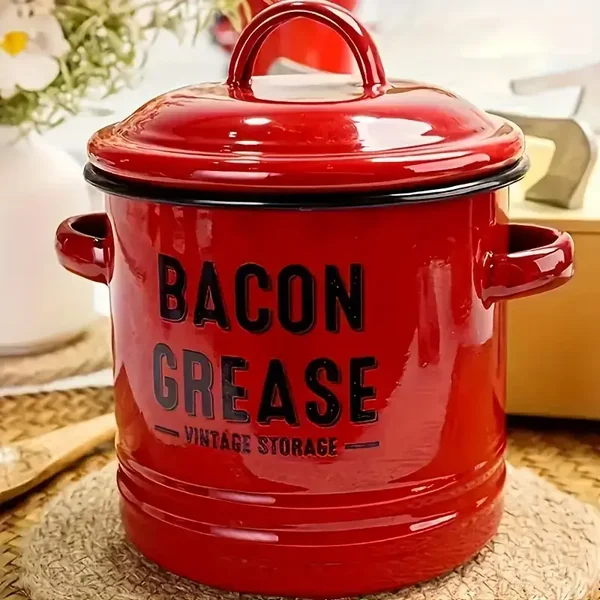 Bacon Grease Storage Container