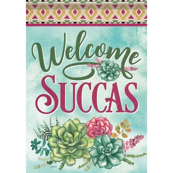 Welcome Succas Garden Flag (Durasoft)