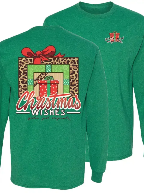 CHRISTMAS WISHES LONG SLEEVE GIRLIE GIRL ORIGINAL