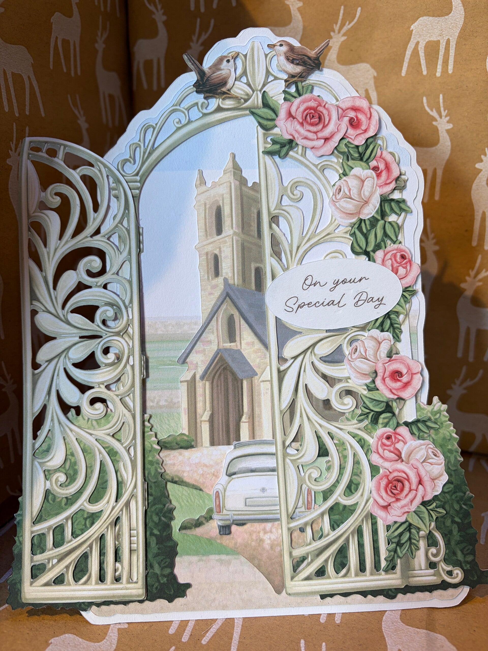 A Stunning handmade wedding day card
