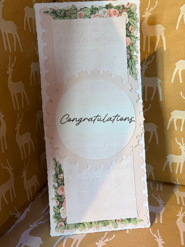 A beautiful handmade  Congratulations card
