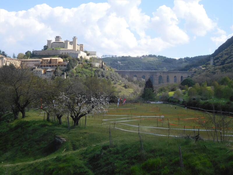 Spoleto aquaduct en kasteel