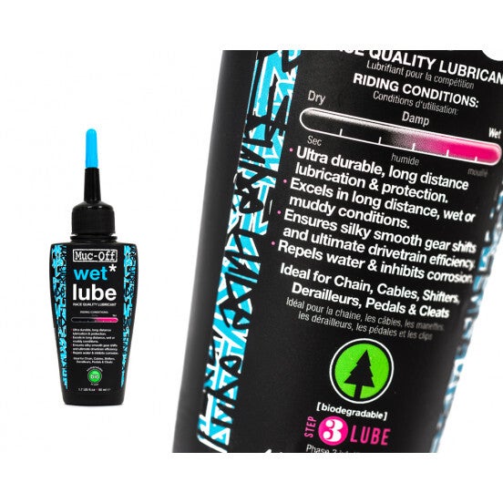 Lubrifiant pour chaines MUC-OFF - Wet Lube