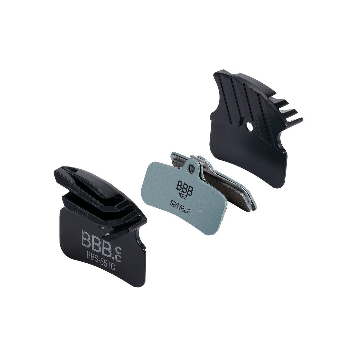 Plaquettes BBB "DiscStop Coolfin" avec dissipateur, comp. Shimano