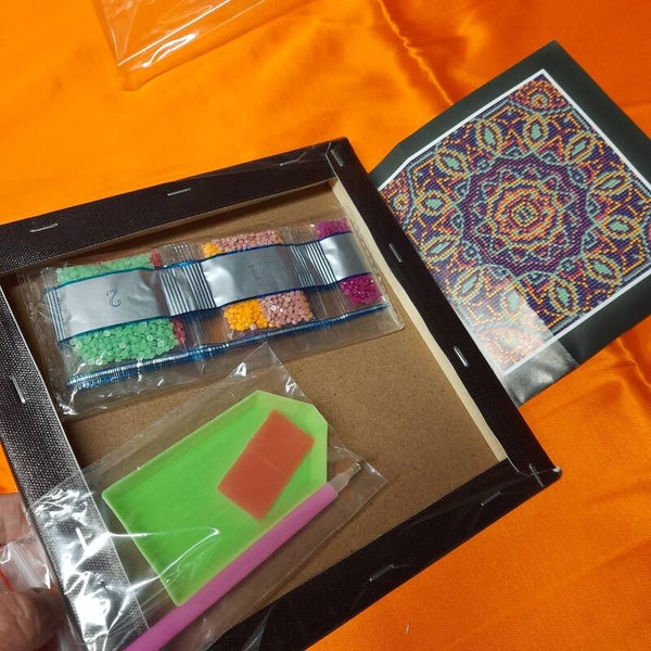 20x20 nachtleuchtend auf Rahmen