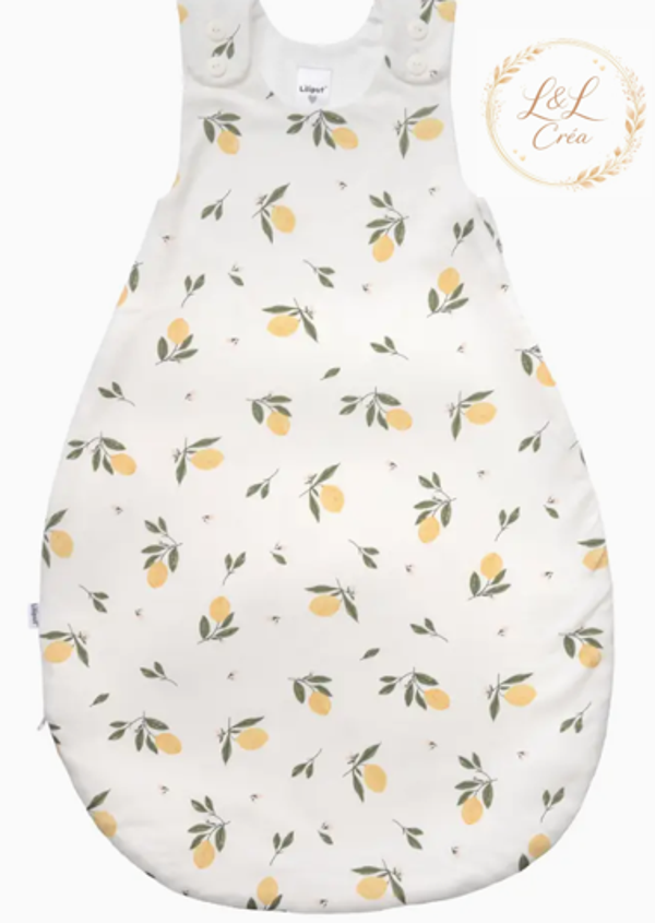 Gigoteuse d'été légère avec motif citron