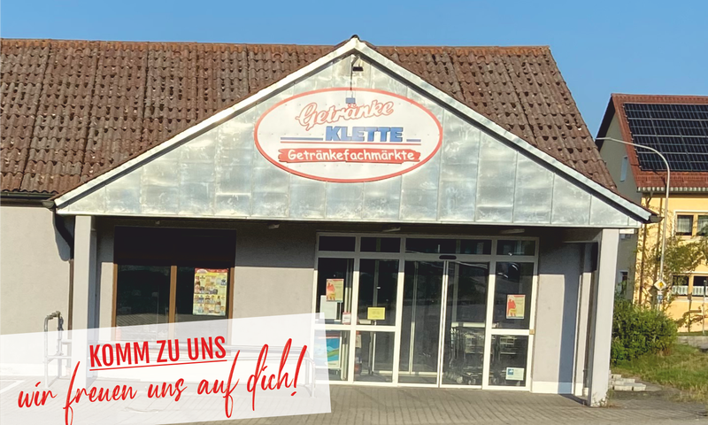 Komm in die Getränke Klette Filiale und hole deine Bestellung versandkostenfrei ab.