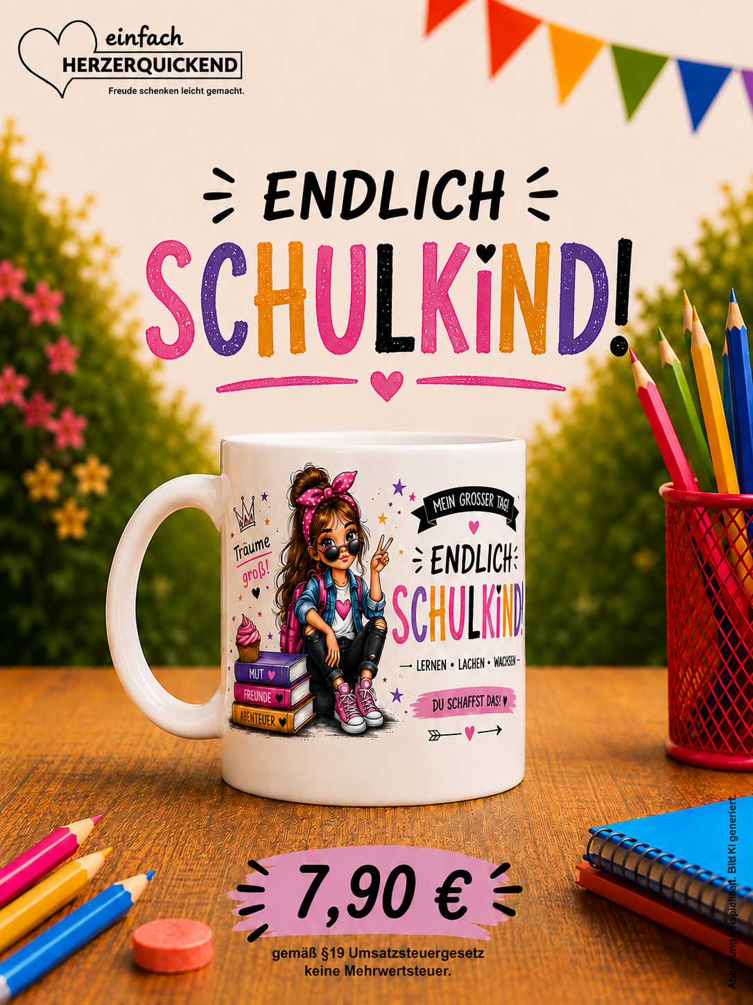 Tasse-Schulkind