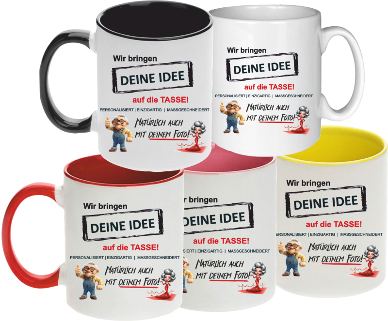 Artikelauswahl: bedruckte Tasse