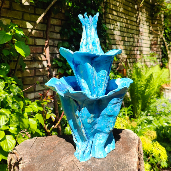 Stacked Flower Bud Vase I