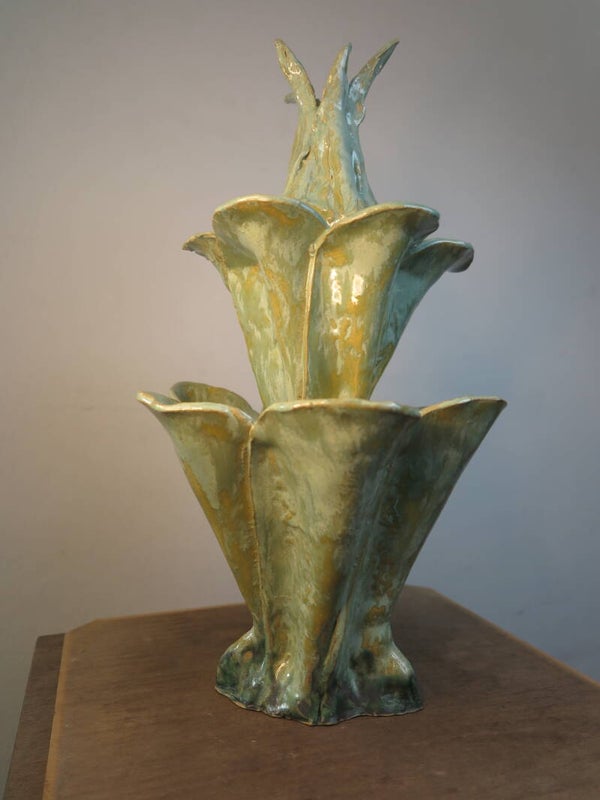 Stacked Flower Bud Vase III