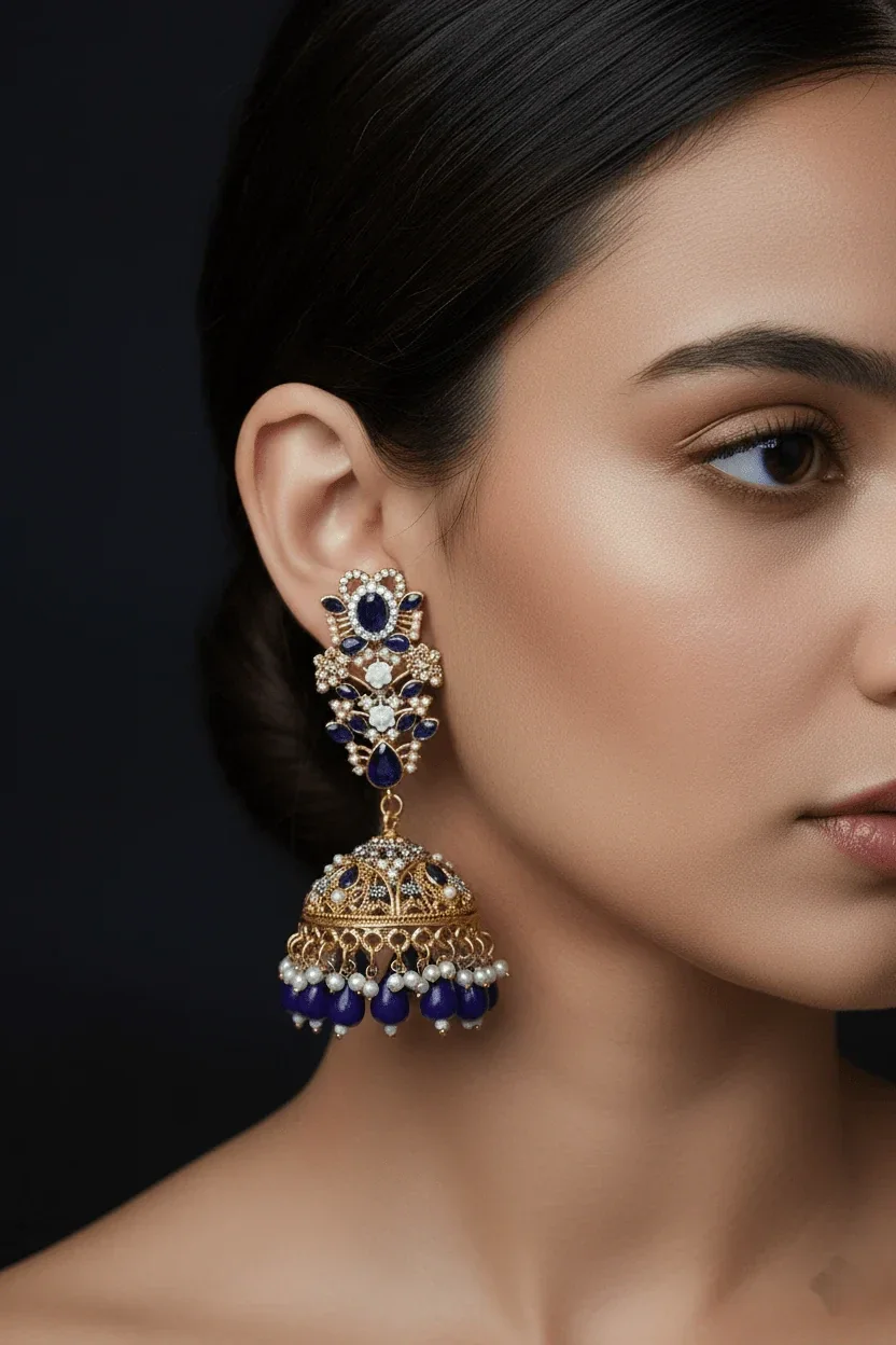 Momina | Timeless Twinkles Saharay Jhumkey