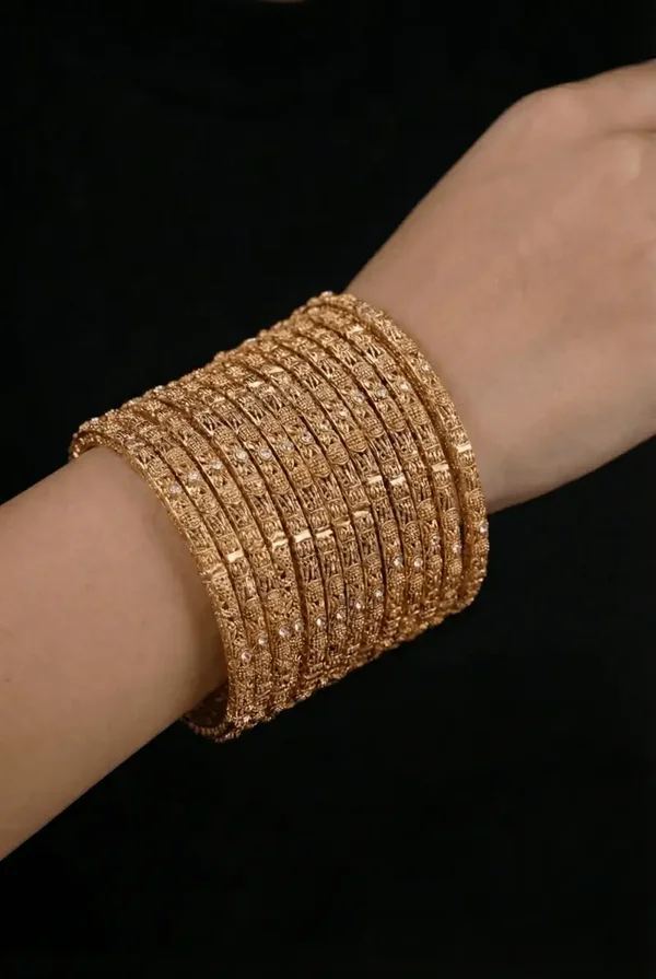 Maheroo | Elegant Antique Polish Bangles