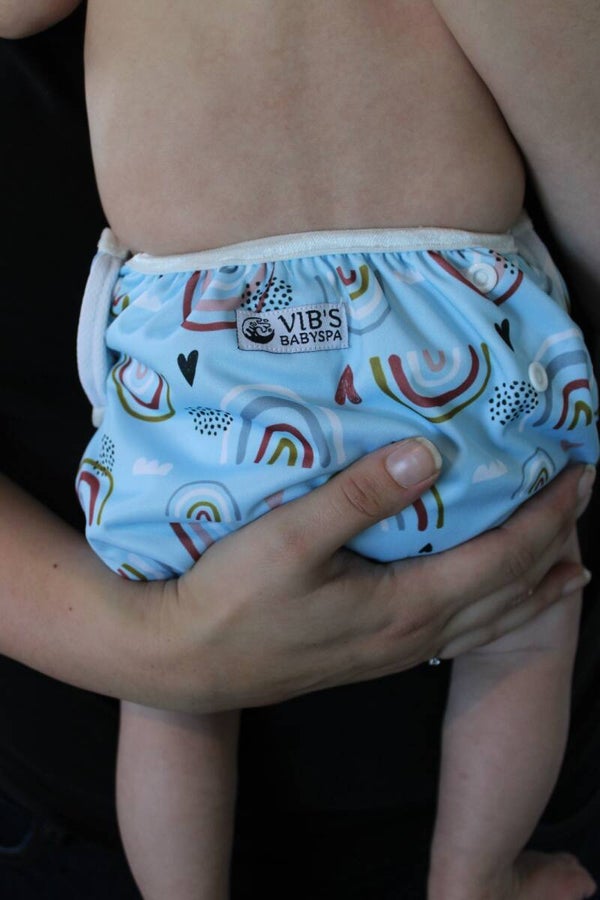 Wasbare zwemluier regenboog