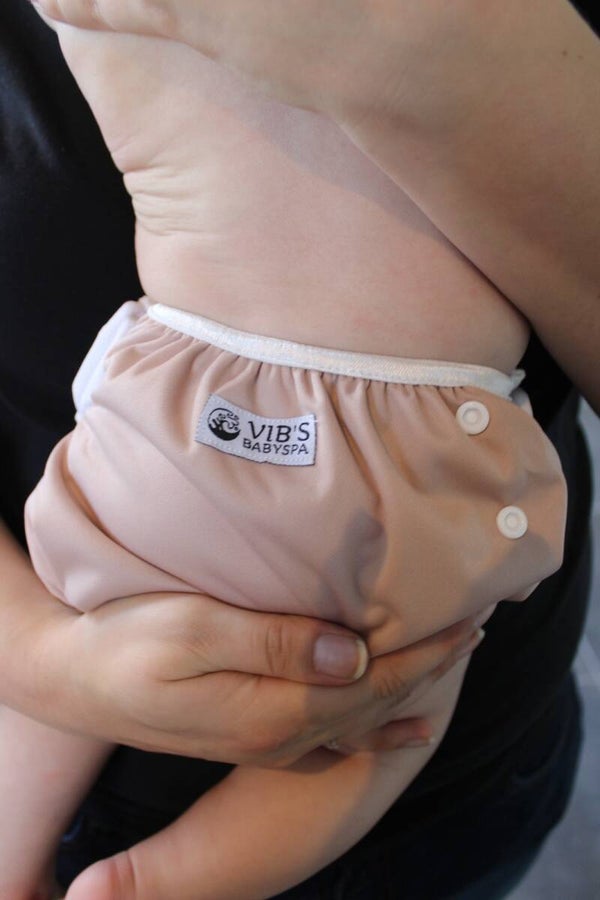 Wasbare zwemluier rosé goud