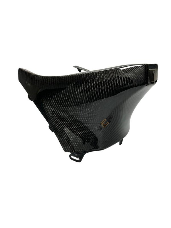 Carbon bougie / motor kap boven Piaggio Zip