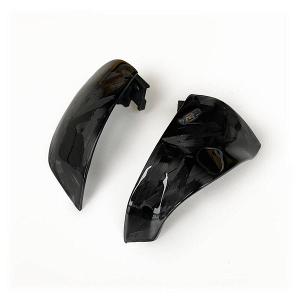 Forged Carbon Treeplank Kappen / voetsteun afdekkappen L+R Vespa Sprint/Primavera