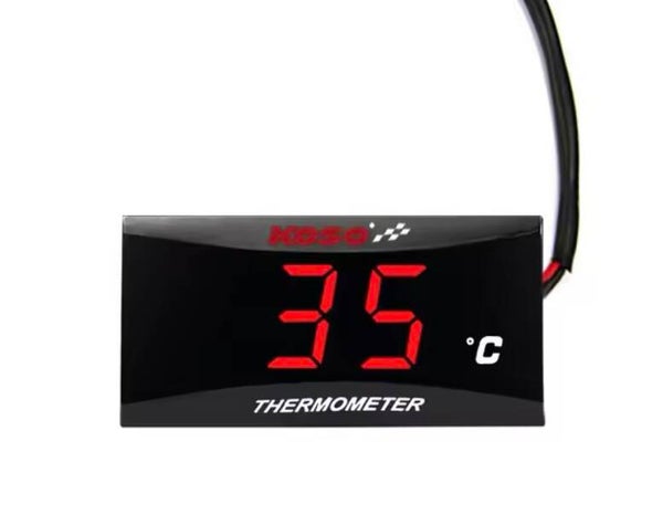 Koso Temperatuur Meter Super Slim ROOD
