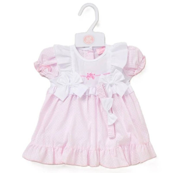 3pc Baby Girls Dress Set - Bows