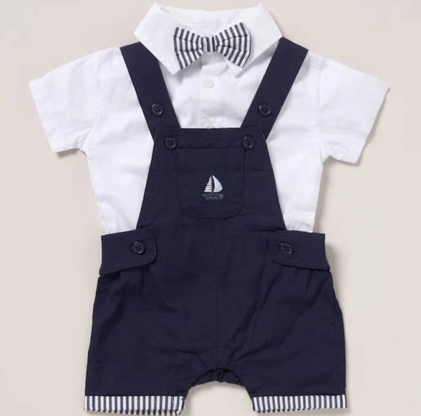 Little Gent Dungaree Set