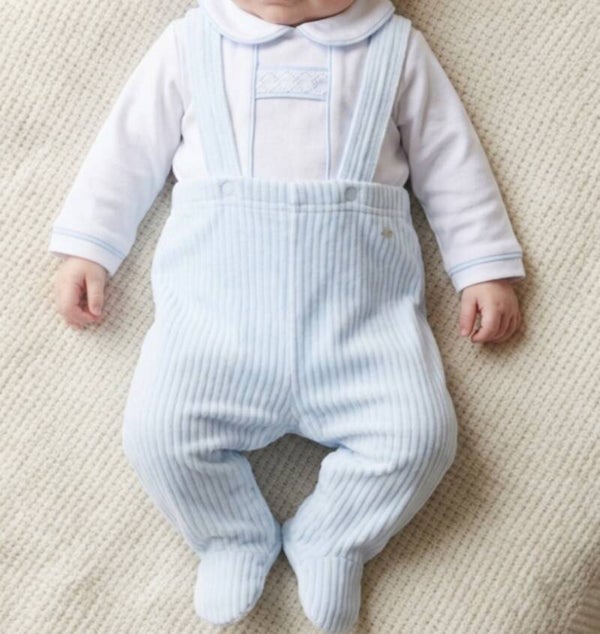 Velour Dungaree Set