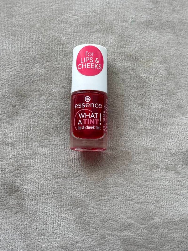 essence what a tint lip en cheek tint coral sunset