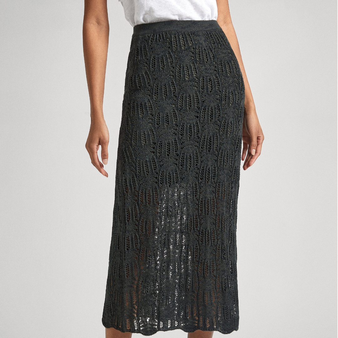 Pepe Jeans GWEN - Jupe longue - infinity grey