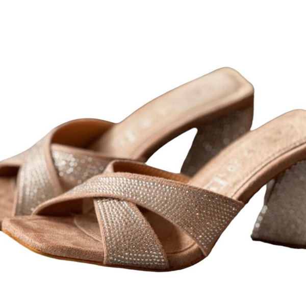 DANIKA - Mules à talons - beige