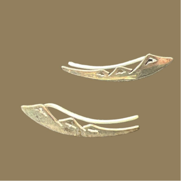 Boucles d’oreilles argentées