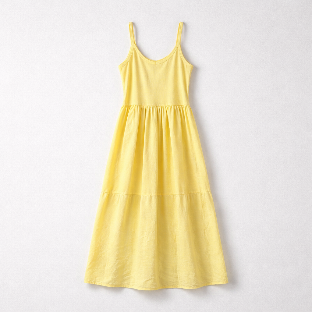MODA MORGANA Robe d'été jaune