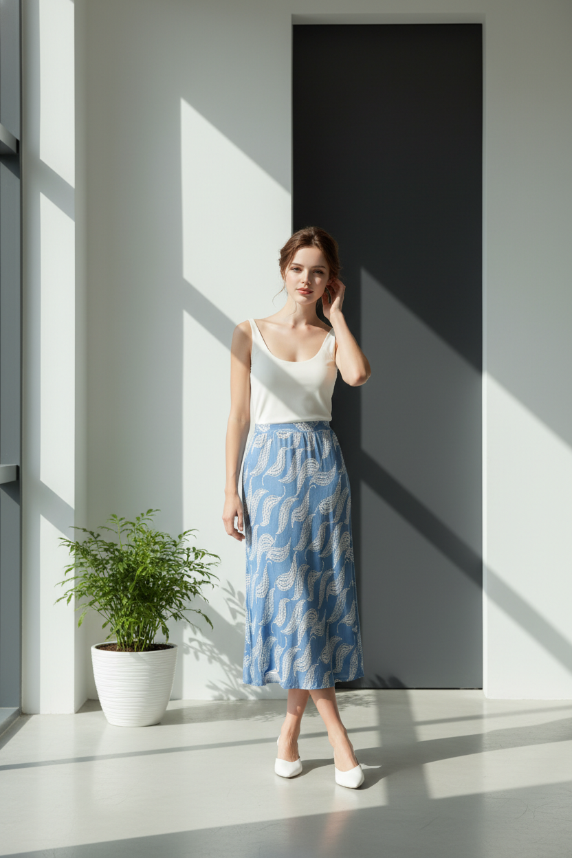 Jupe Guitare Belair bleu ciel