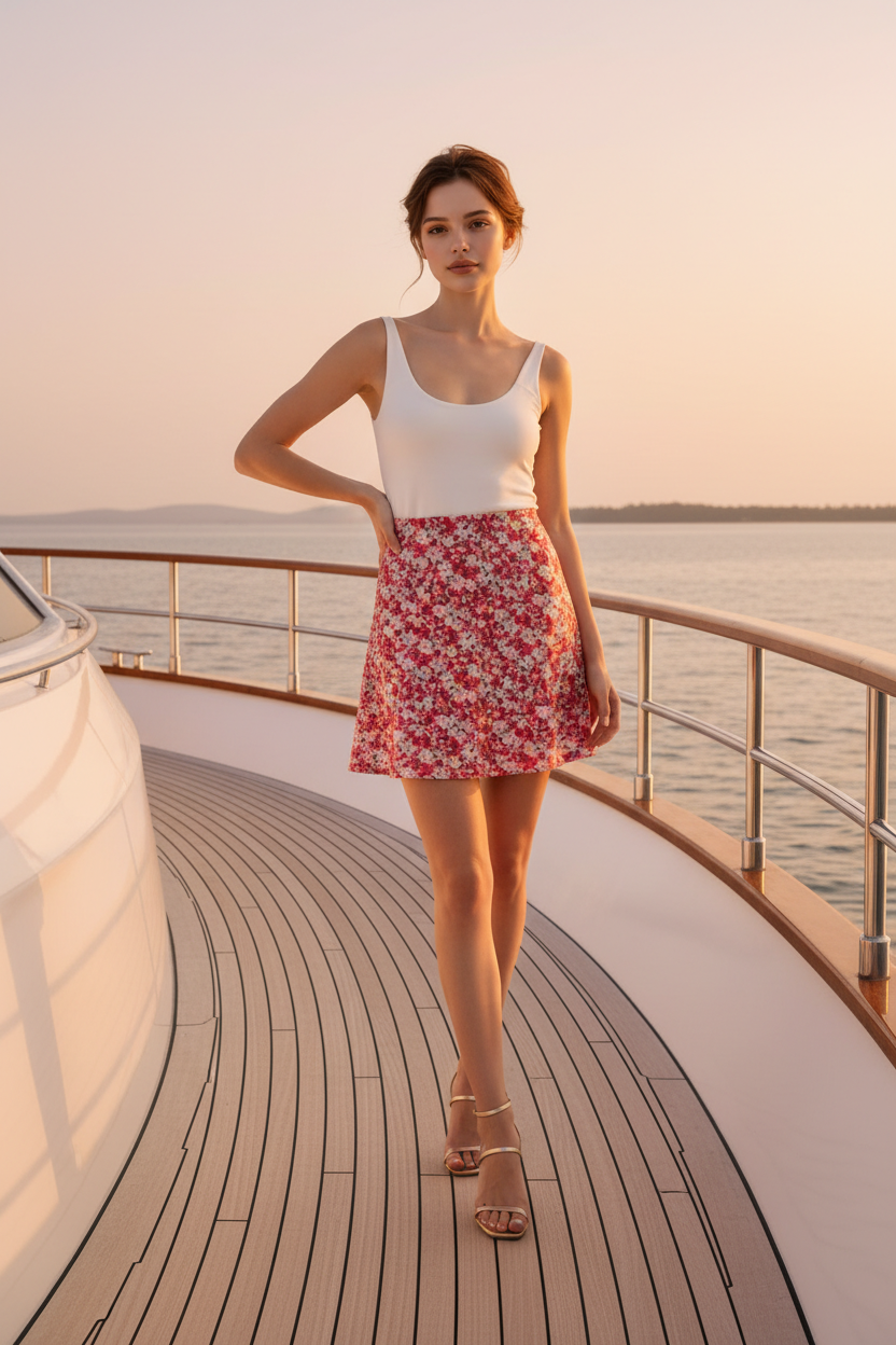 Jupe Grace & Mila Pearl Rouge