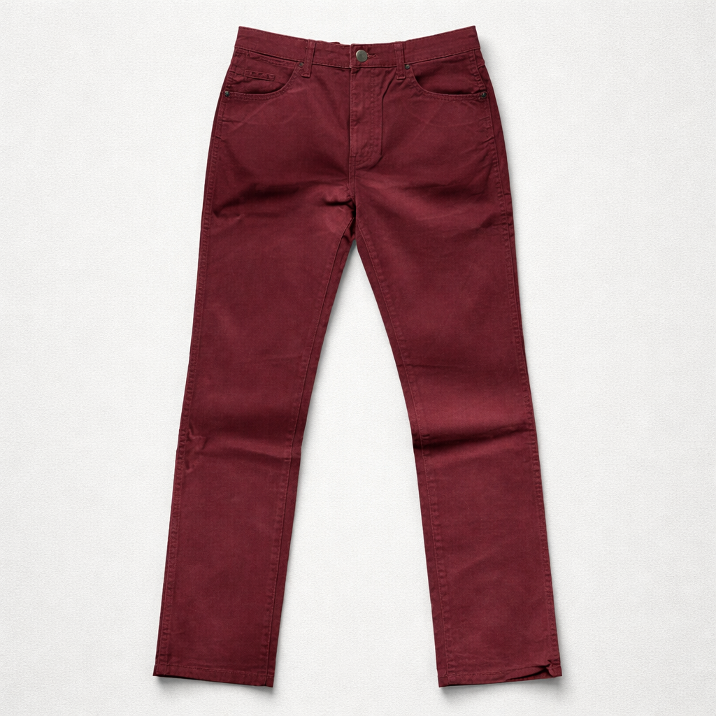 Wrangler pantalon bordeaux homme