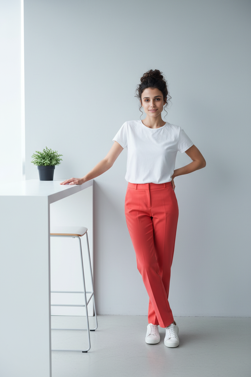 S.Oliver Pantalon corail