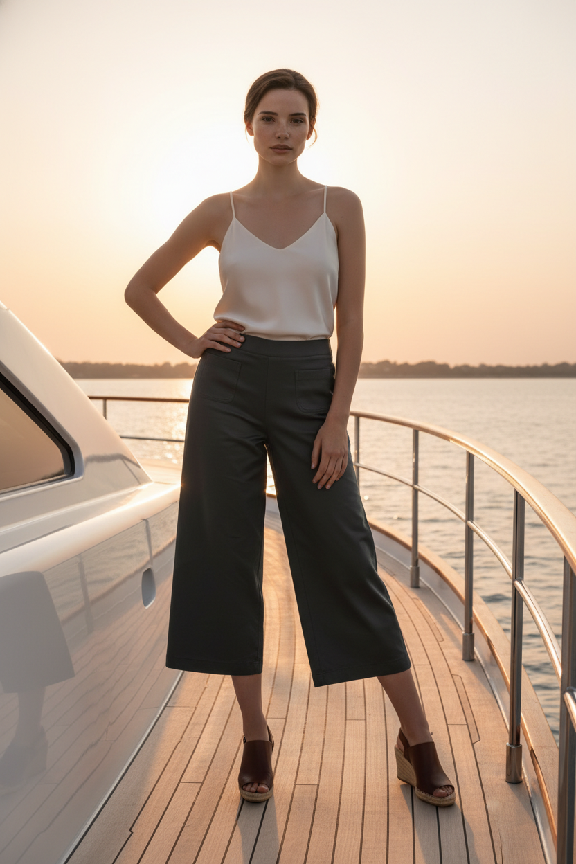 Pantalon Street One neuf vert sapin 7/8