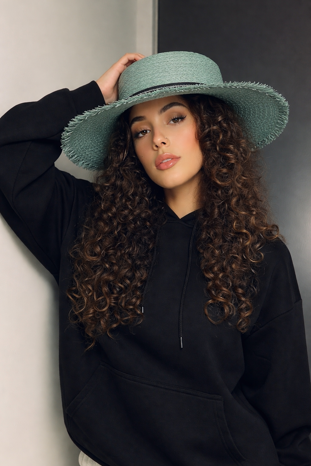 Esprit Chapeau d'été vert menthe neuf