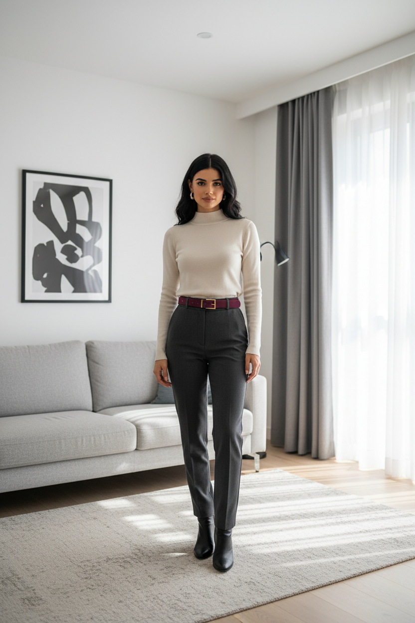 Ceinture Grace & Mila bordeaux - Élégance assurée !