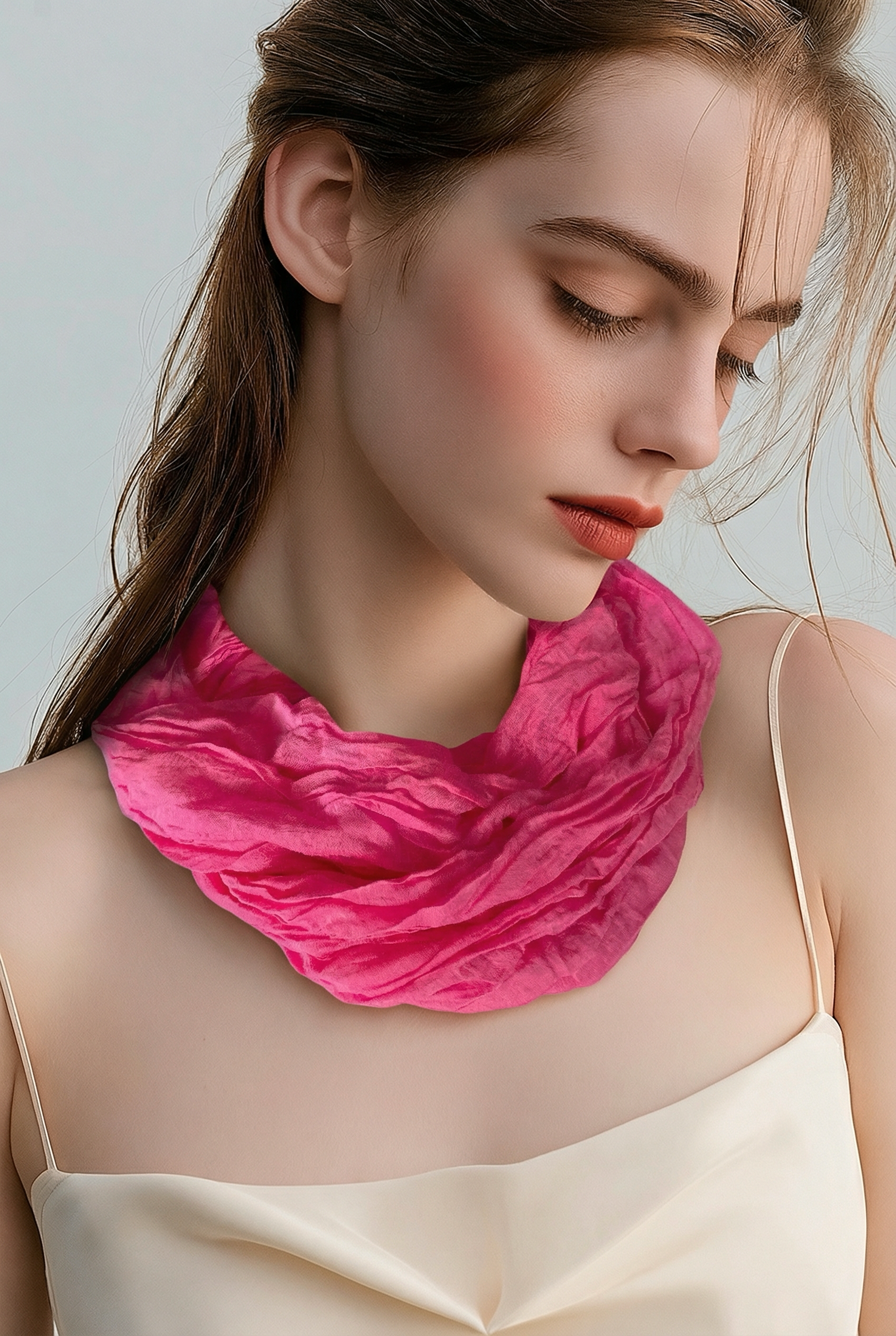 Echarpe Infinie rose