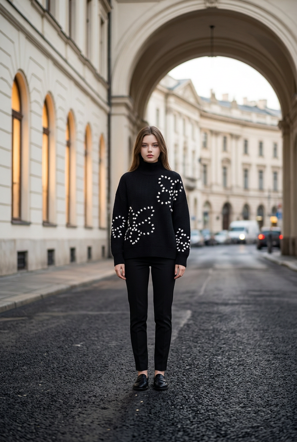 Leo & ugo Pull chaud en laine 100% alpaga