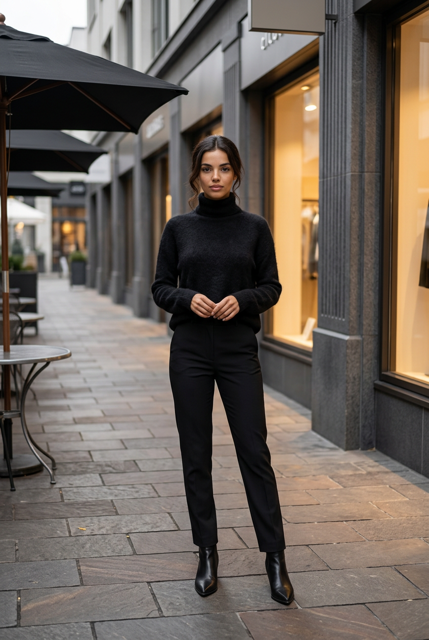 Pull noir Les Tricots de Léa, taille 1, cachemire et laine