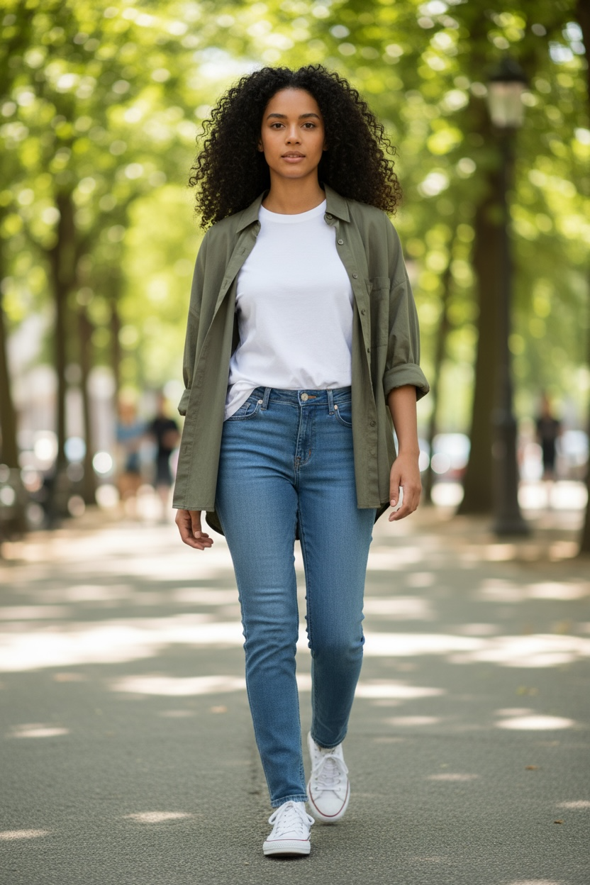 HOD KULLY blouse chemise kaki