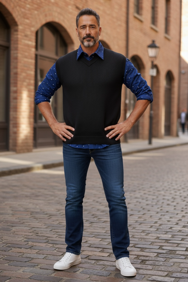 Esprit gilet homme marine