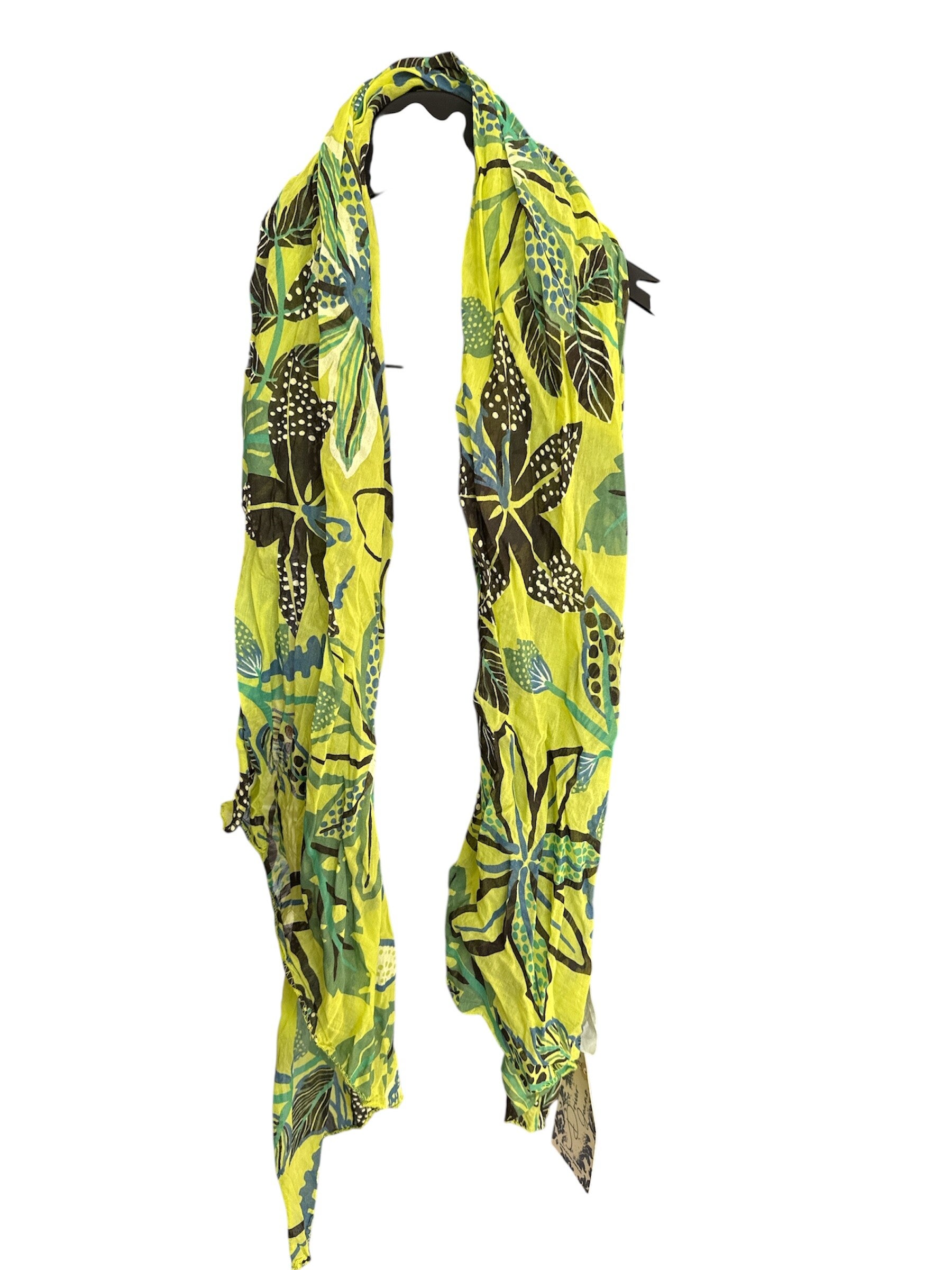 Echarpe légère d'été, motifs floraux