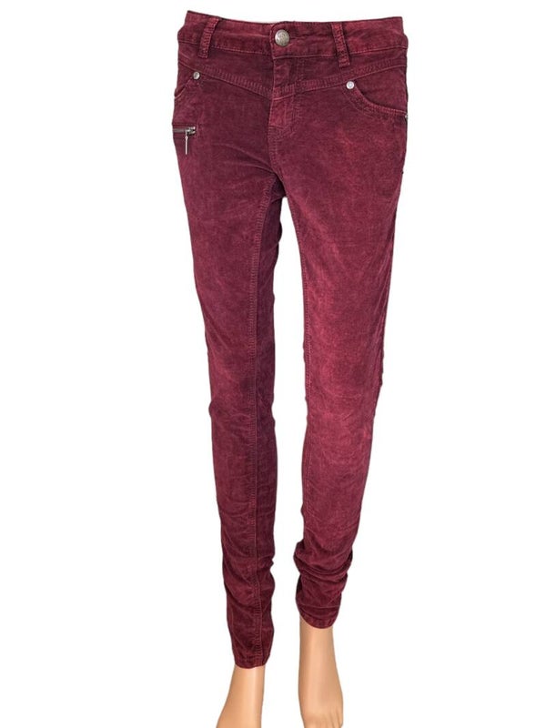 Driver jeans velours bordeaux