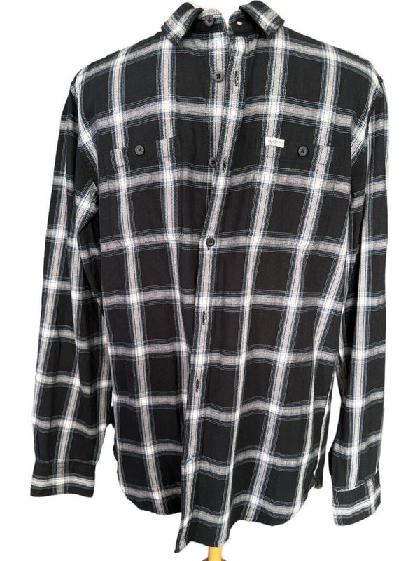 Pepe Jeans chemise carreaux noir blanc