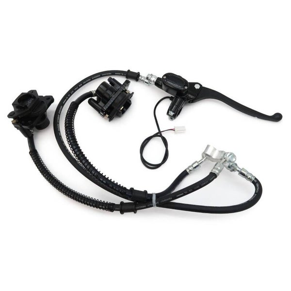 Quad15/25V3/V2Pm/V3Pm/R31/Lib/DS4/Duo - Scheibenbremse vorne, Set mit 2x Bremssattel, Bremsschläuchen, rechter Bremsgiff und Bremszylinder